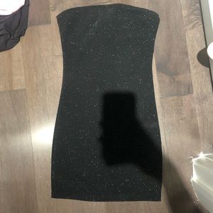 Strapless body con dress